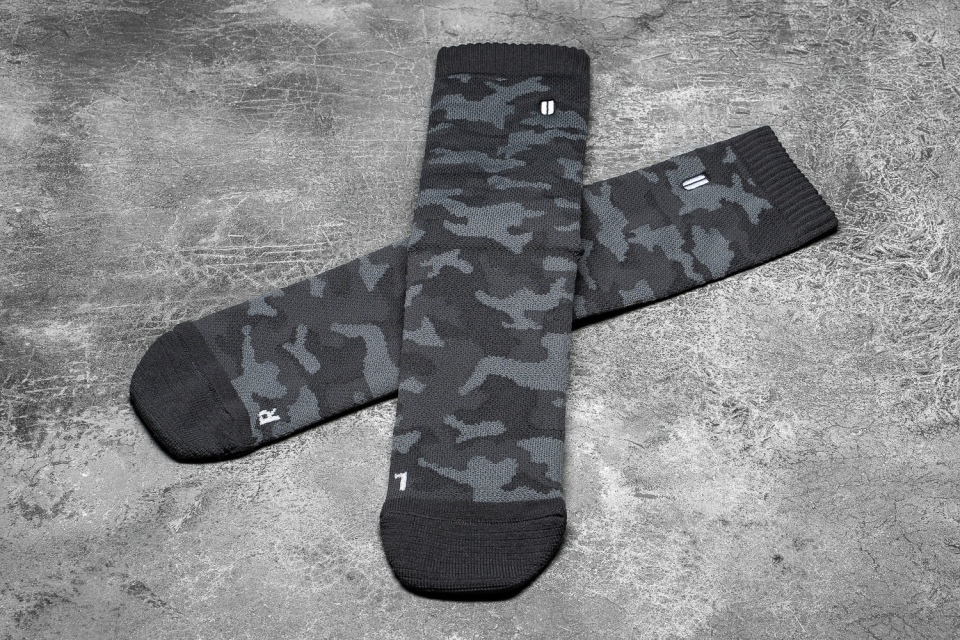 NOBULL Crew Sock (Camo) Charcoal