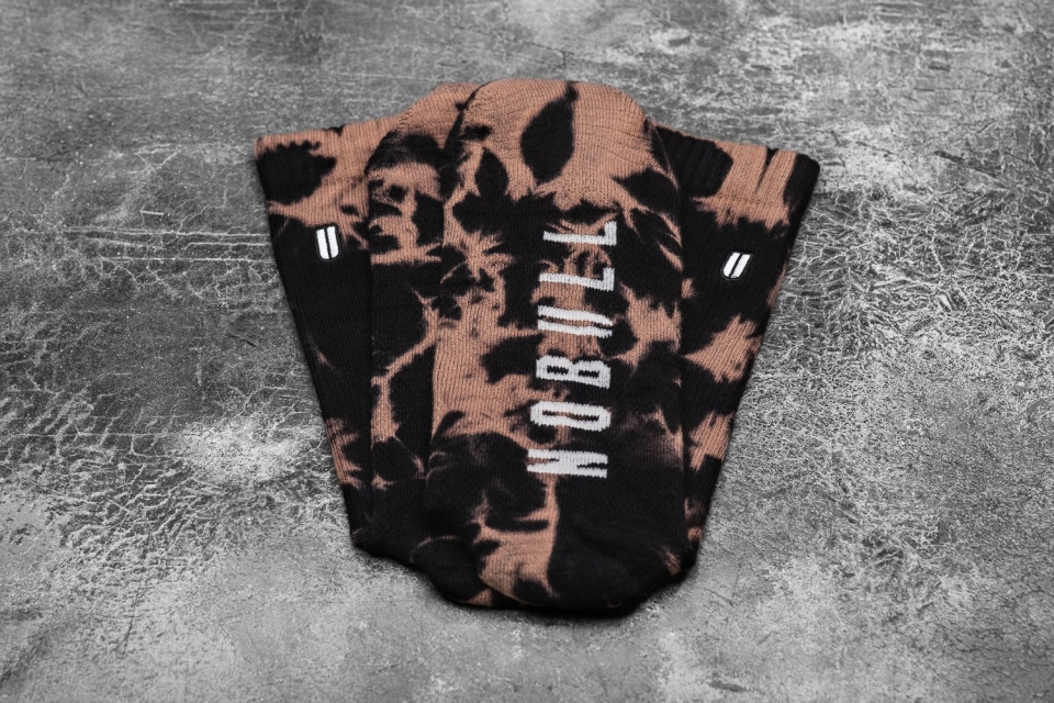 NOBULL Crew Sock (Tie-Dye) Black