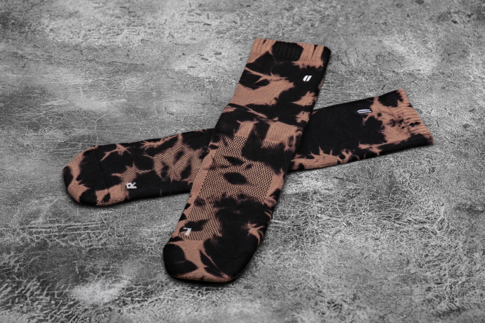 NOBULL Crew Sock (Tie-Dye) Black