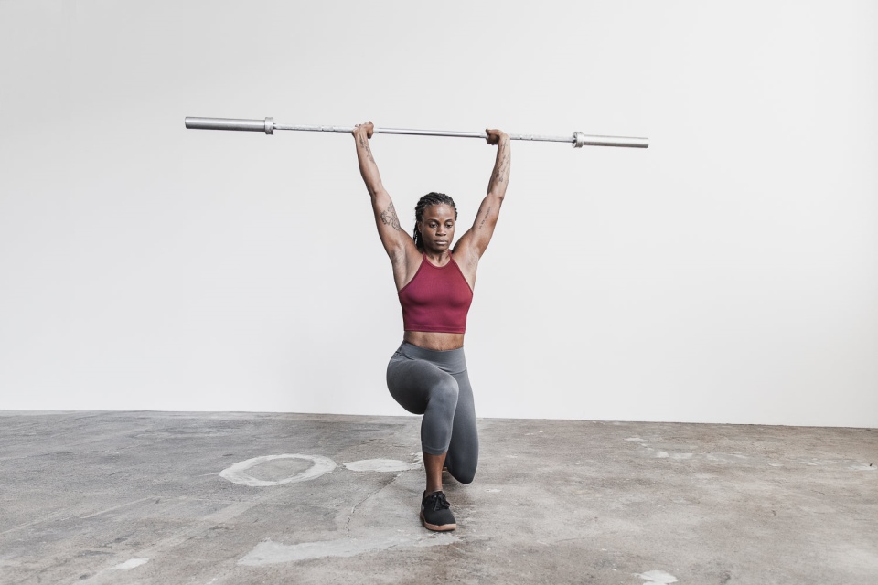 NOBULL Halter Crop Tank (Ribbed) Cabernet