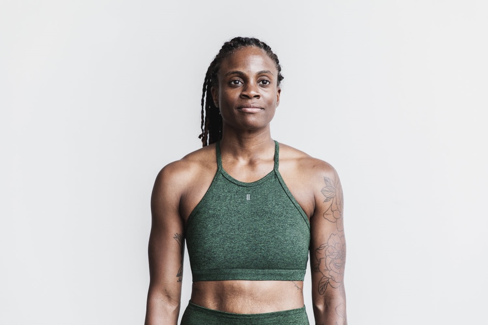 NOBULL Halter Sports Bra (Matte) Hunter