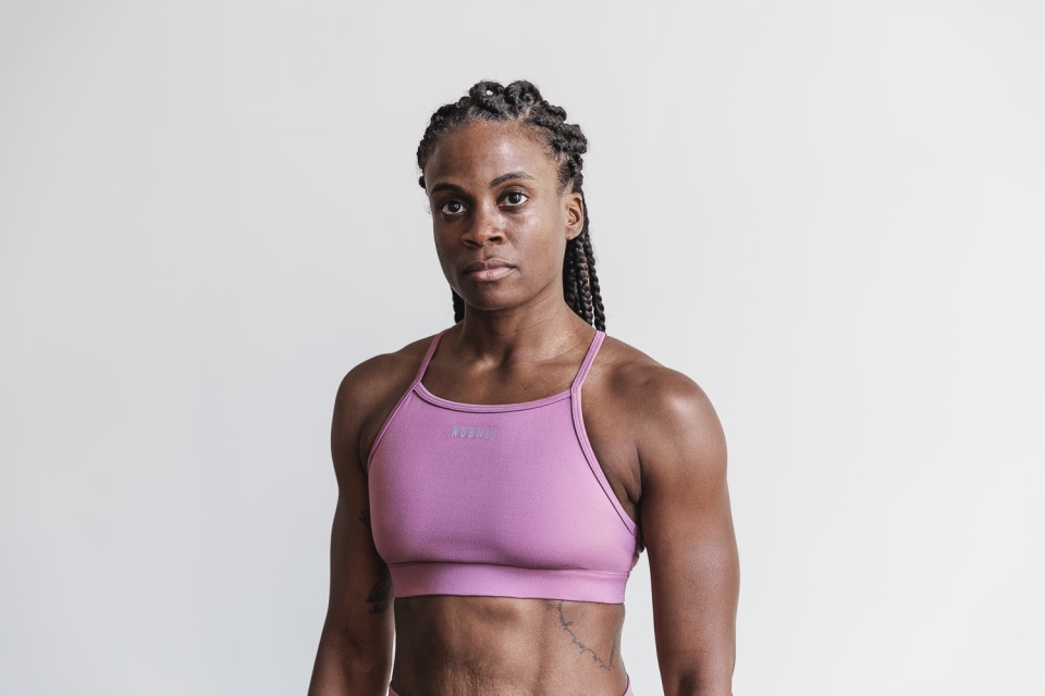 NOBULL High-Neck Sports Bra (Matte) Orchid