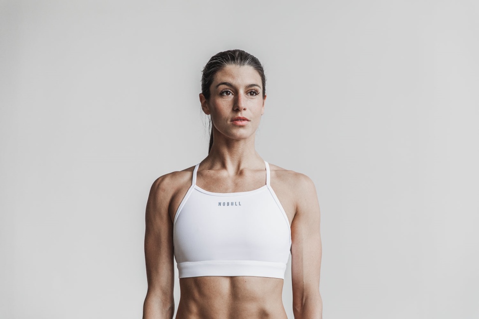 NOBULL High-Neck Sports Bra White