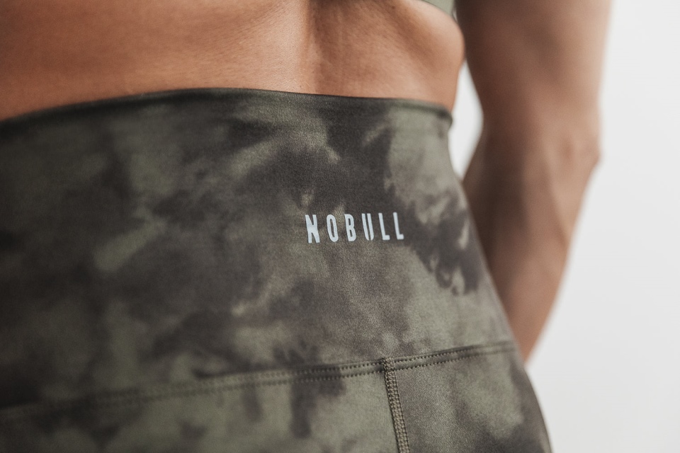 NOBULL High-Rise Tight (Tie-Dye) Army