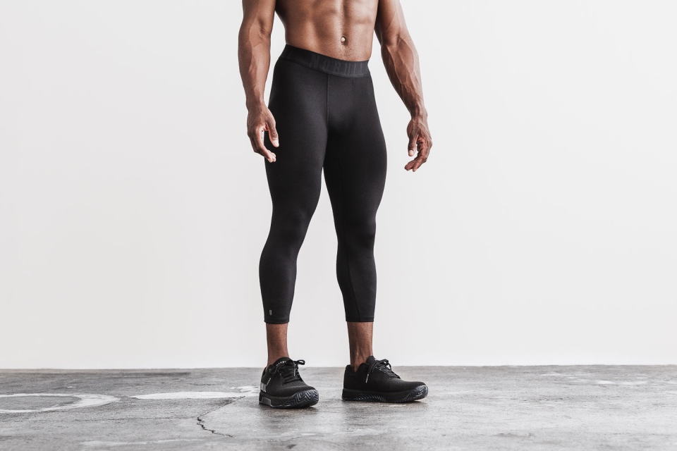 NOBULL Men's 3/4 Compression Tight Black