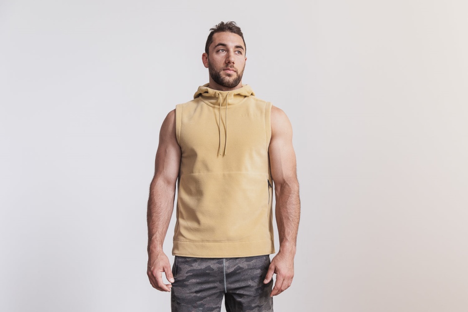 NOBULL Men's Arctic Sleeveless Pullover Beige