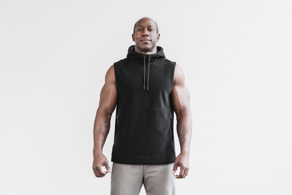 NOBULL Men's Arctic Sleeveless Pullover Black