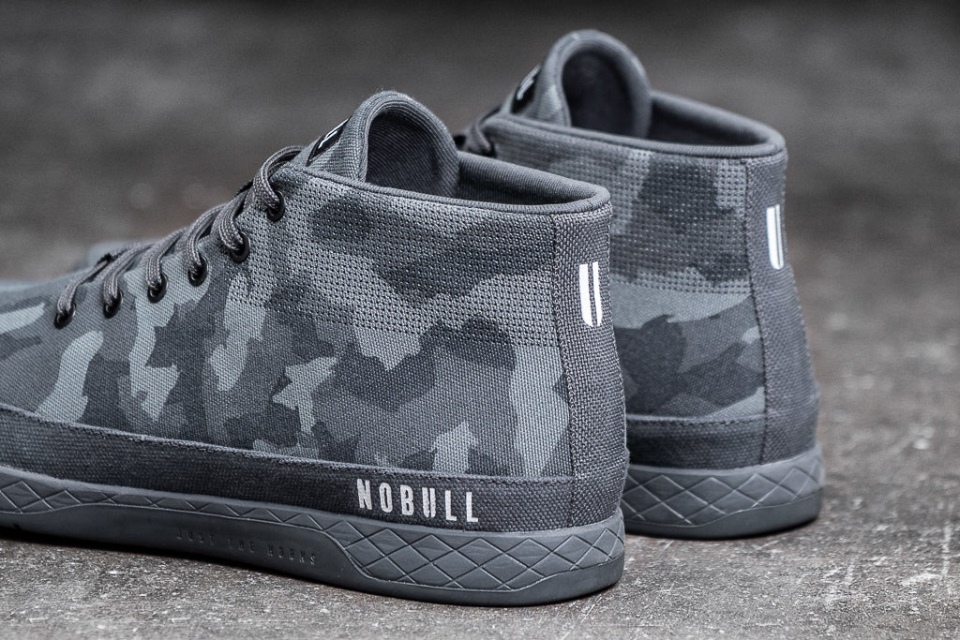 NOBULL Men's Canvas Mid Trainer Dark