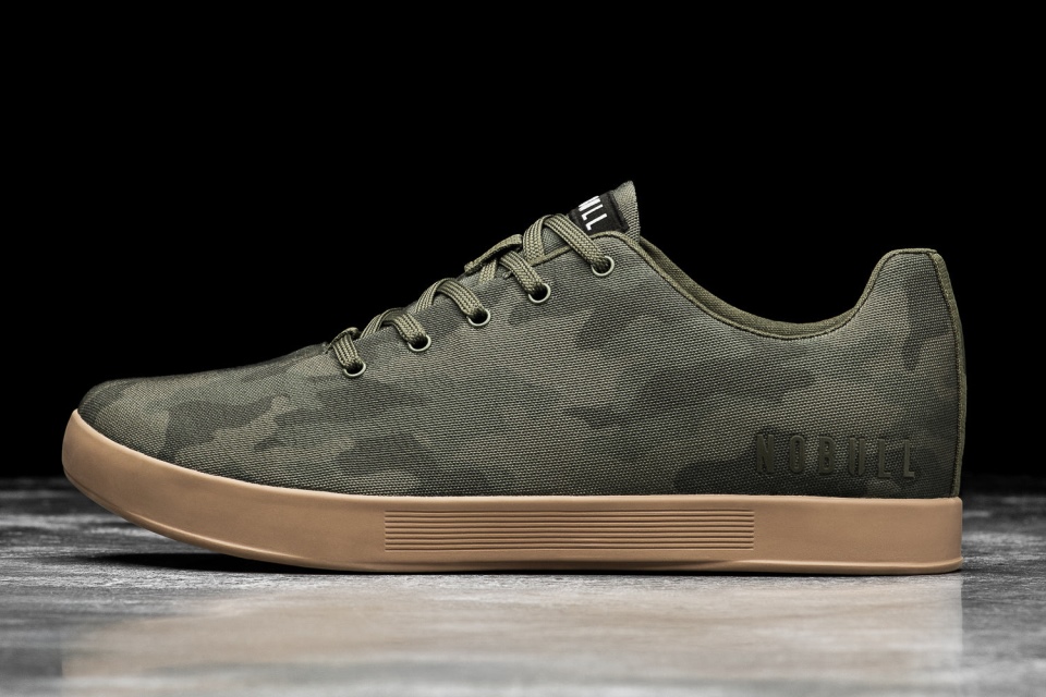 NOBULL Men's Canvas Trainer Dark Forest Camo