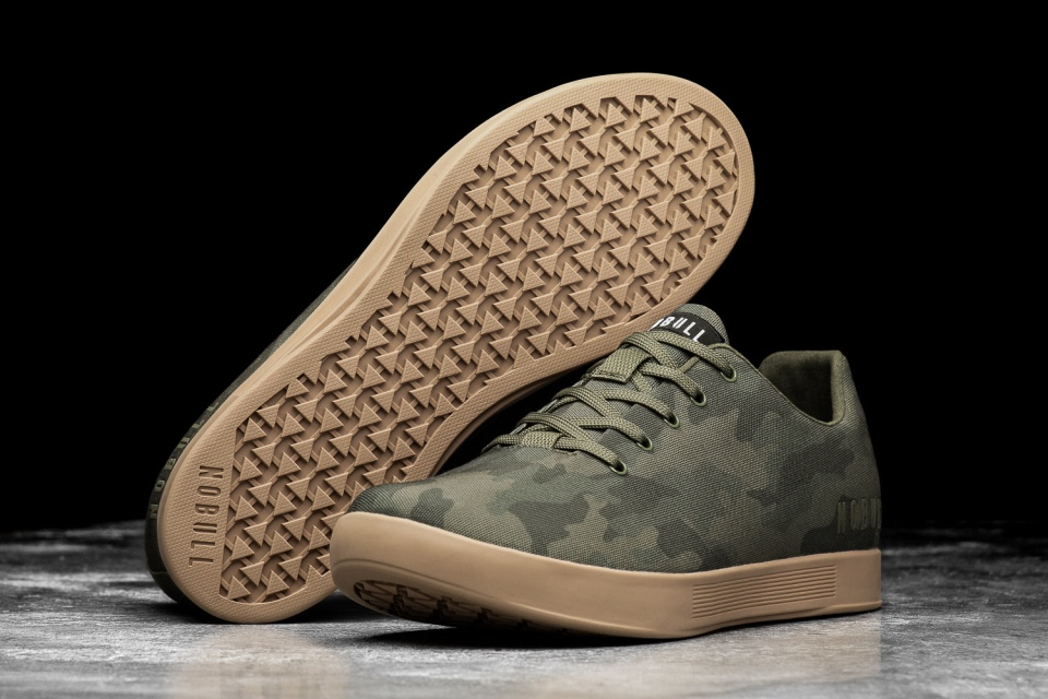 NOBULL Men's Canvas Trainer Dark Forest Camo