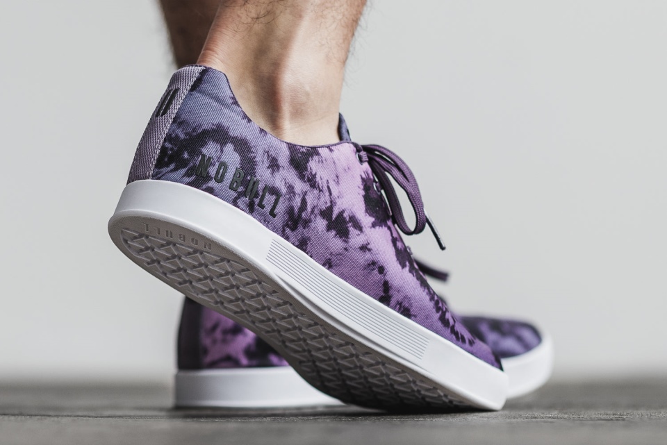 NOBULL Men's Canvas Trainer Dark Wisteria Tie-Dye