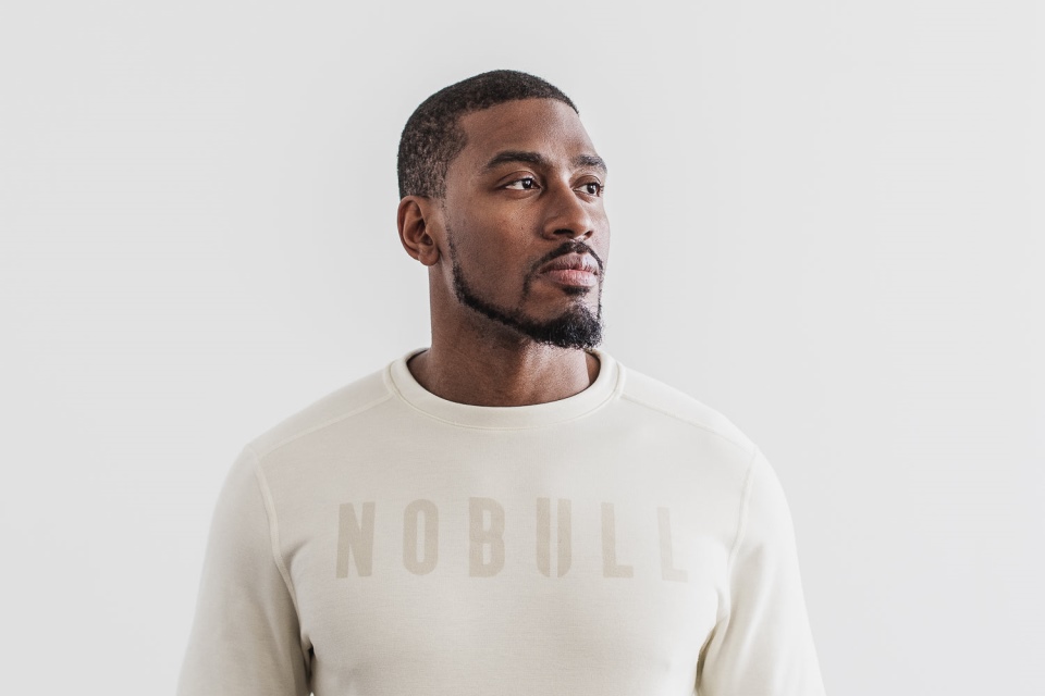 NOBULL Men's Crew Sweatshirt Ivory