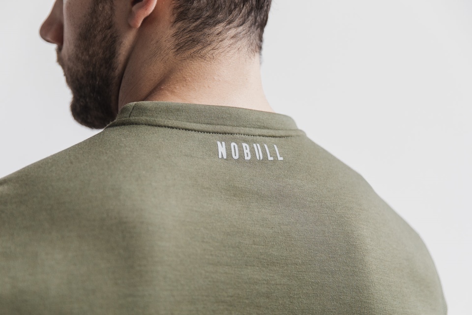 NOBULL Men's Crossfit Crew Sweatshirt Army