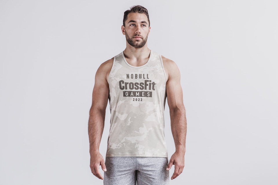 NOBULL Men's Crossfit Games 2022 Tank Oatmeal