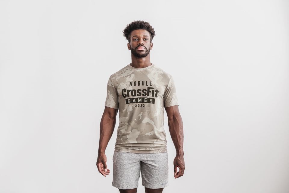 NOBULL Men's Crossfit Games 2022 Tee Taupe