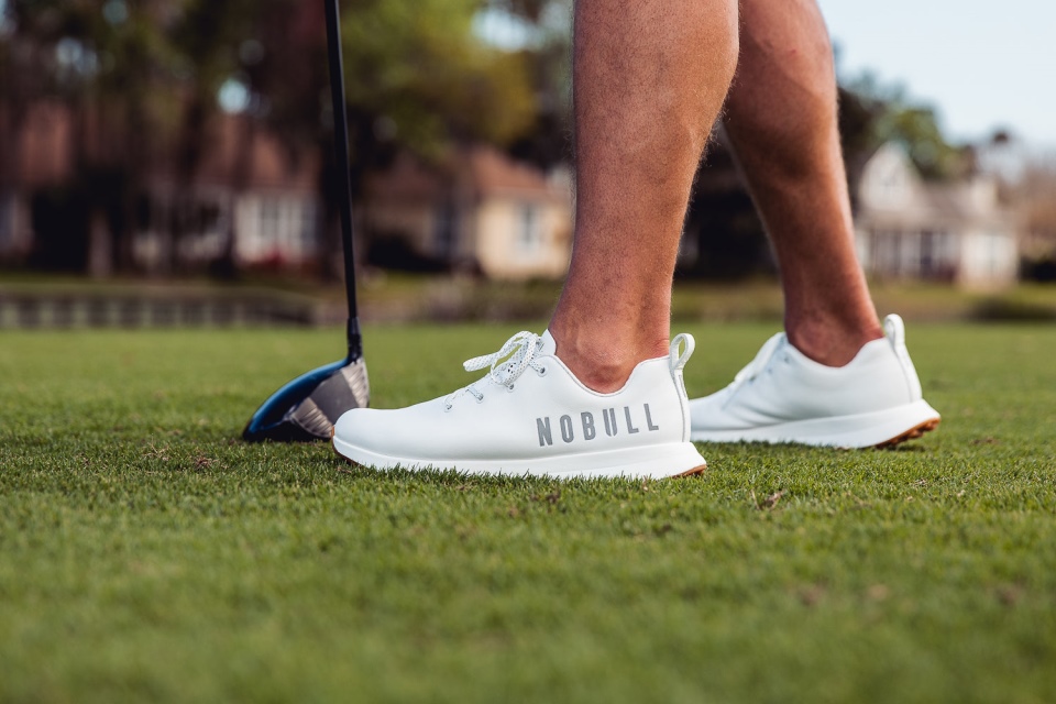 NOBULL Men's Golf Shoe White