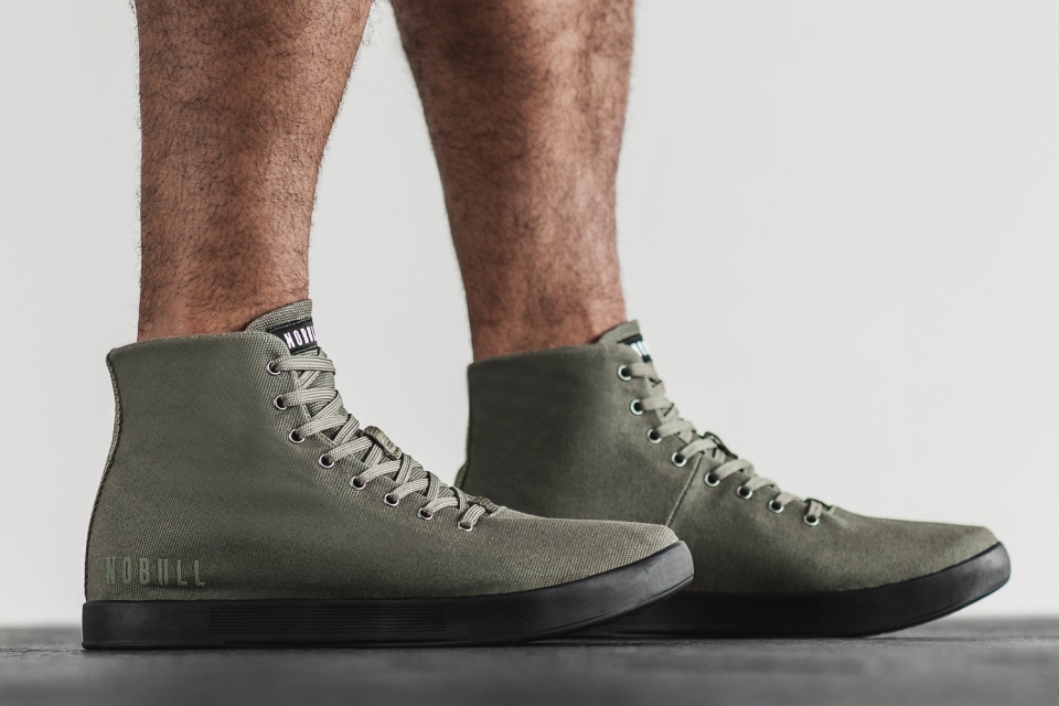 NOBULL Men's High-Top Canvas Trainer Ivy