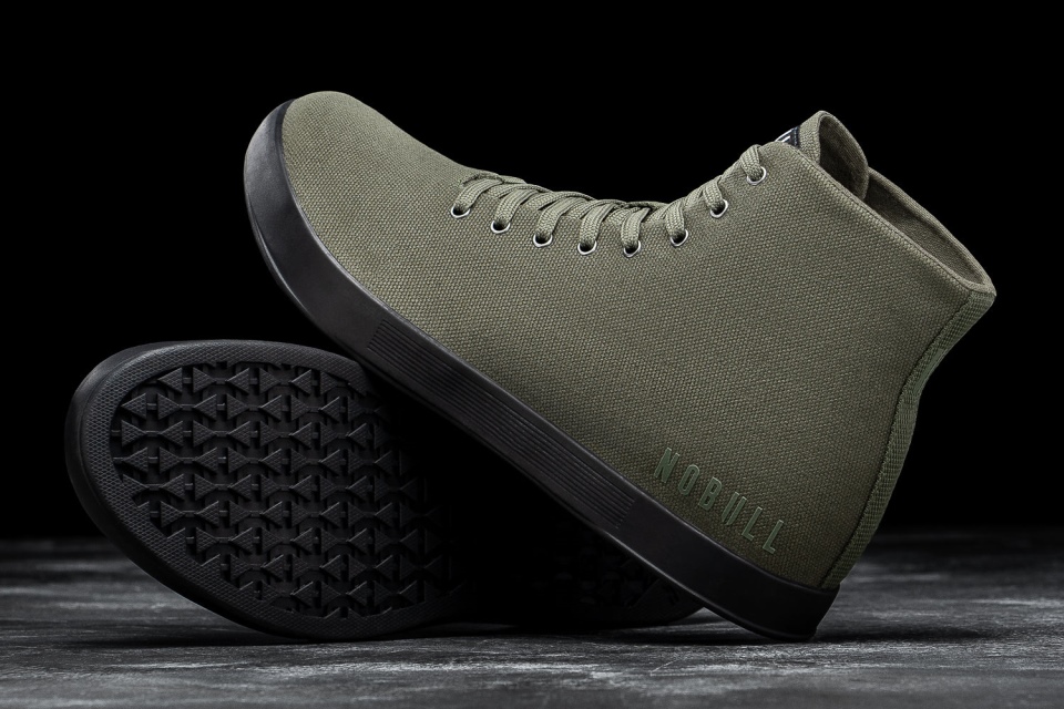 NOBULL Men's High-Top Canvas Trainer Ivy