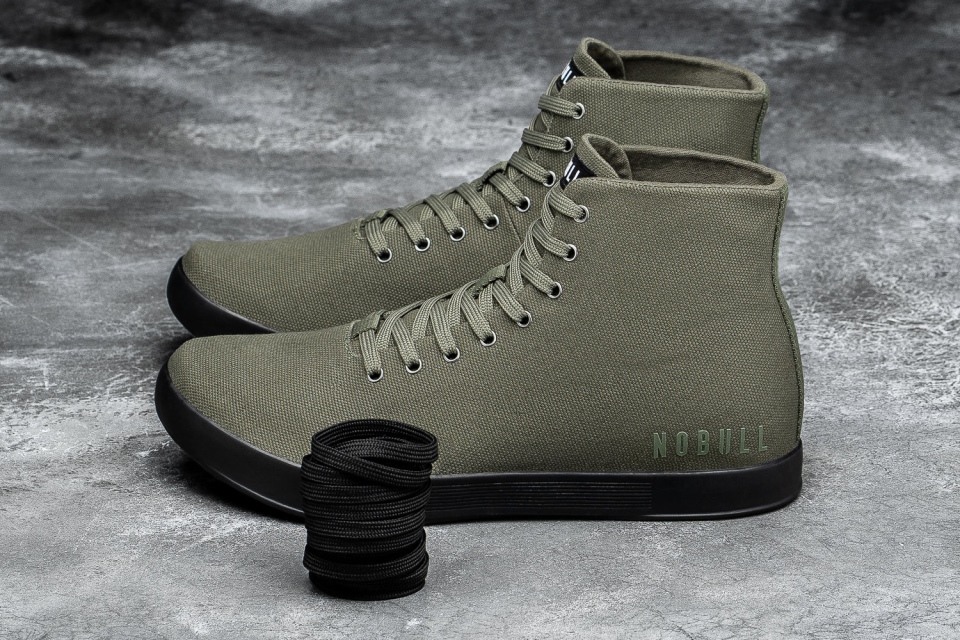 NOBULL Men's High-Top Canvas Trainer Ivy