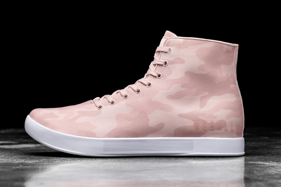 NOBULL Men's High-Top Canvas Trainer Rose