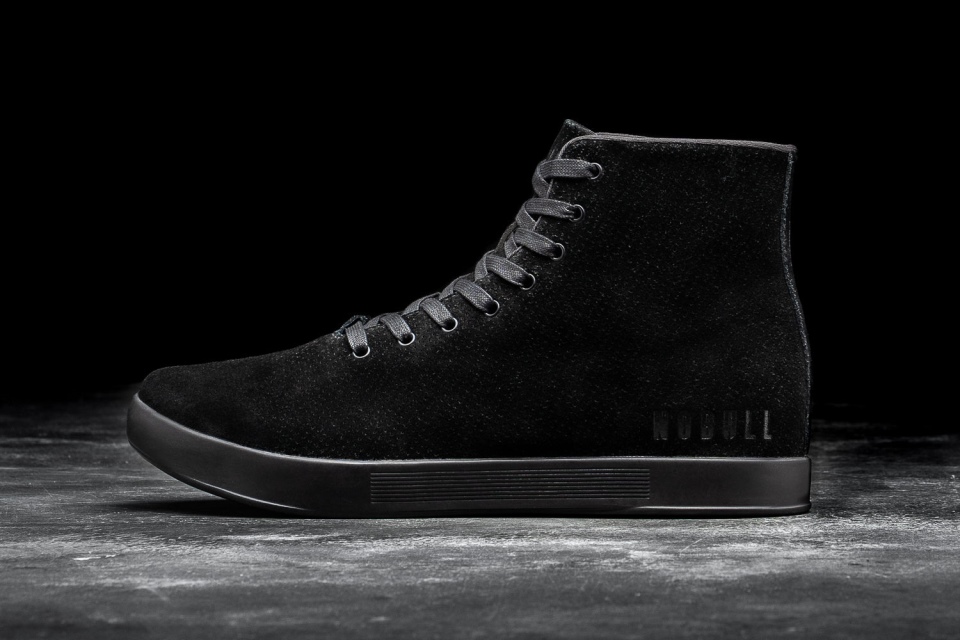 NOBULL Men's High-Top Suede Trainer Black