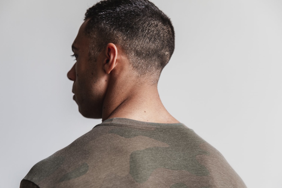 NOBULL Men's Horns Tee (Camo) Army