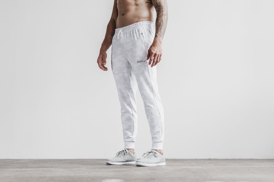 NOBULL Men's Jogger (Camo) White