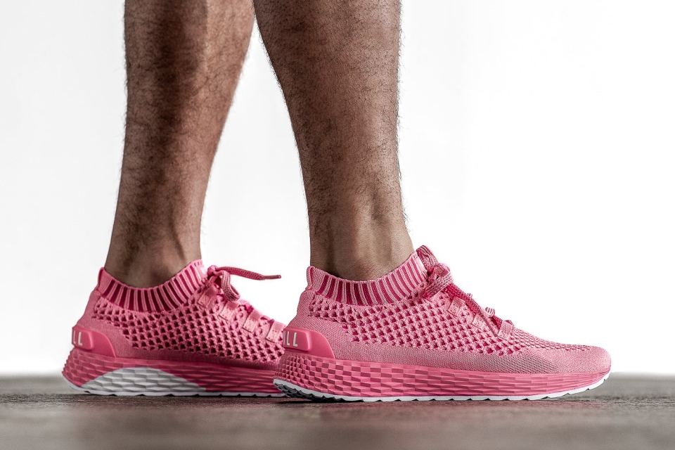 NOBULL Men's Knit Runner Bright Pink