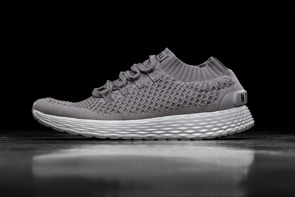 NOBULL Men's Knit Runner Dark Grey Reflective