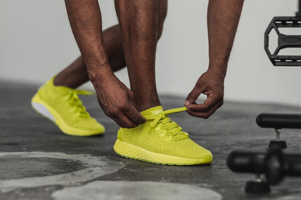 NOBULL Men's Knit Runner Neon Lime Reflective