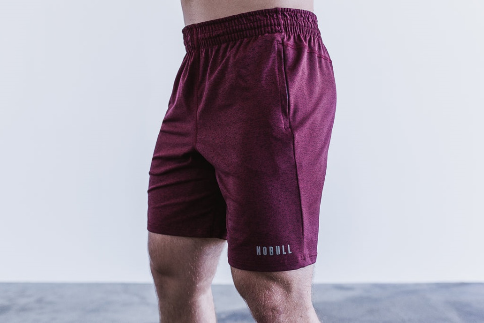 NOBULL Men's Knit Short 8.5" Wine