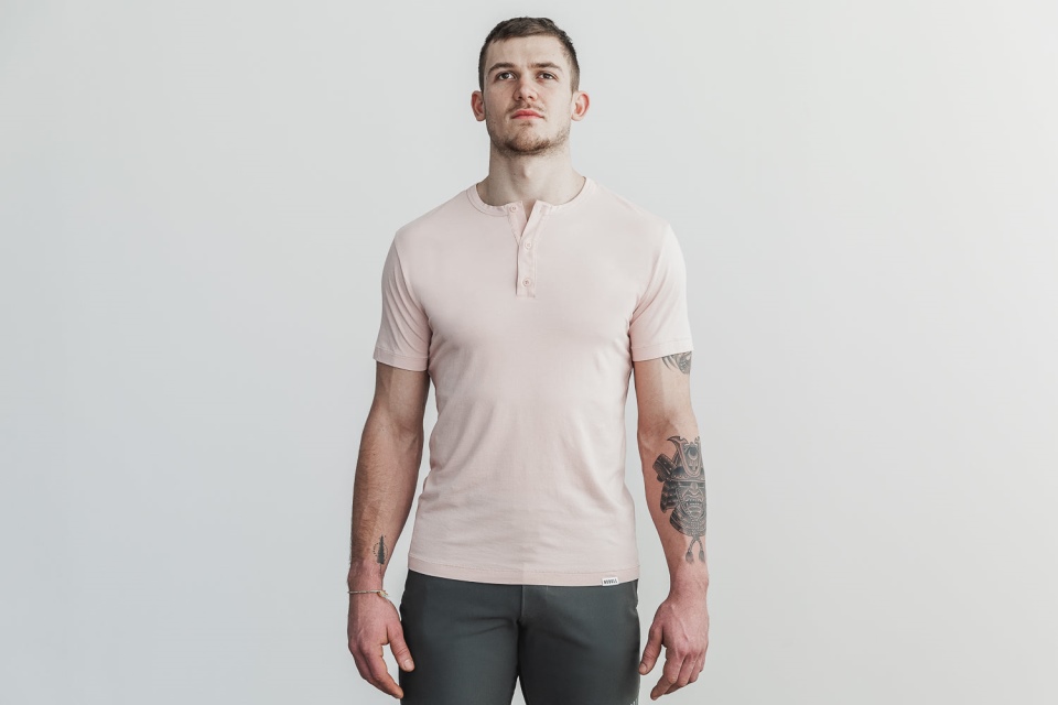 NOBULL Men's Lightweight Henley Tee Dusty