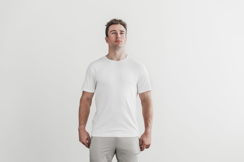 NOBULL Men's Lightweight Tee White