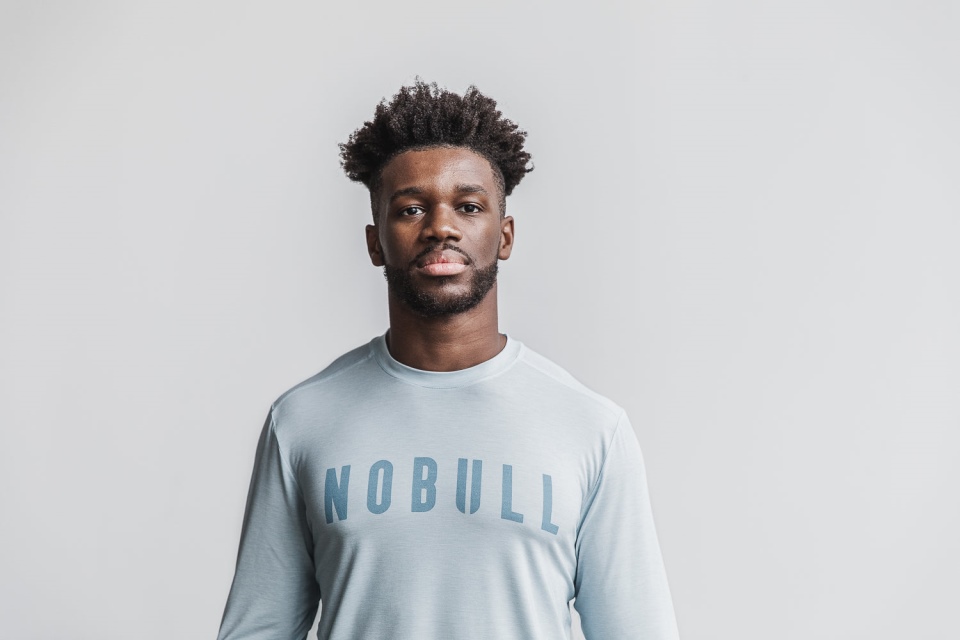 NOBULL Men's Long Sleeve Tee Ice