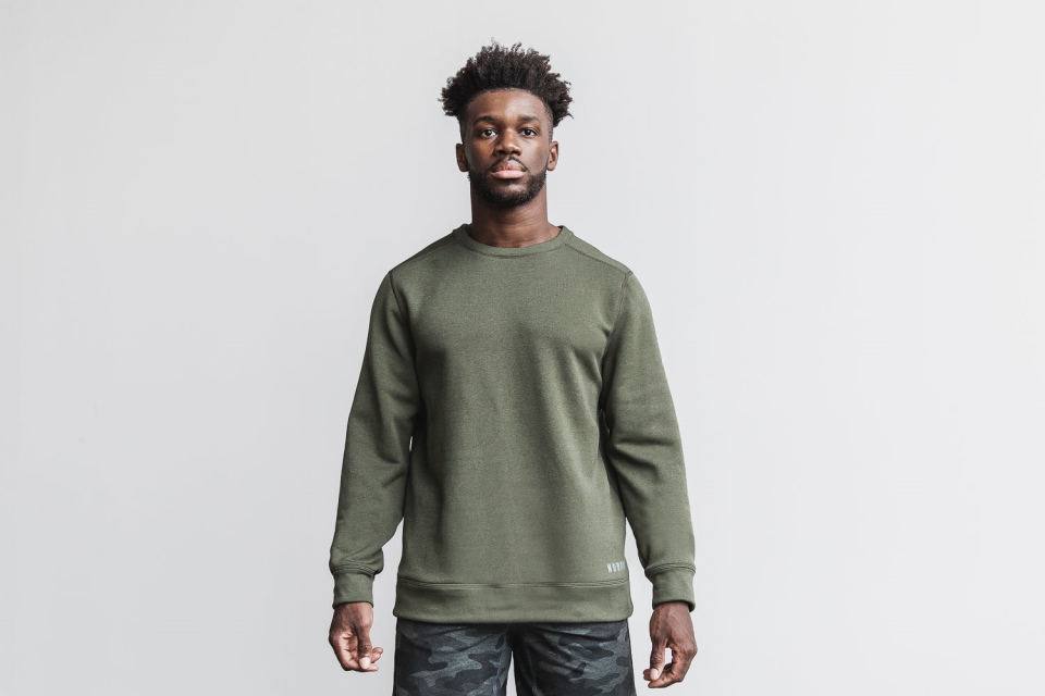 NOBULL Men's Performance Crew Sweatshirt Army