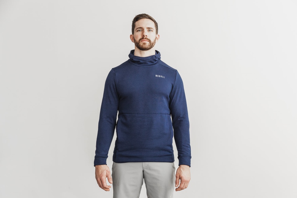 NOBULL Men's Performance Pullover Hoodie Deep Navy