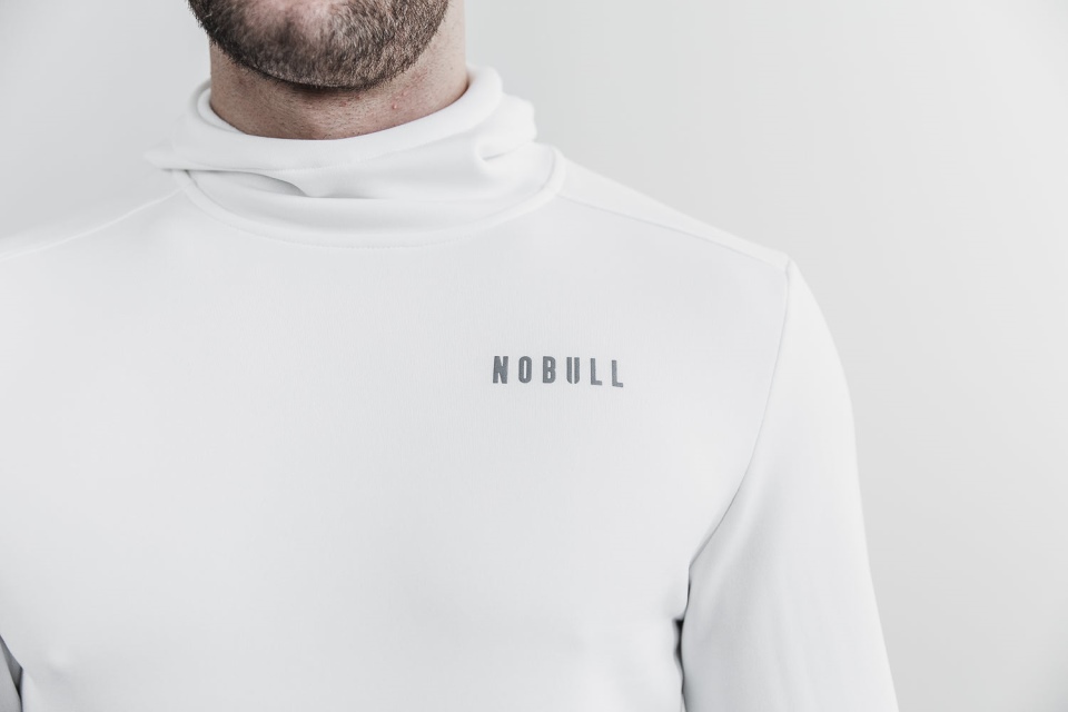 NOBULL Men's Performance Pullover Hoodie White