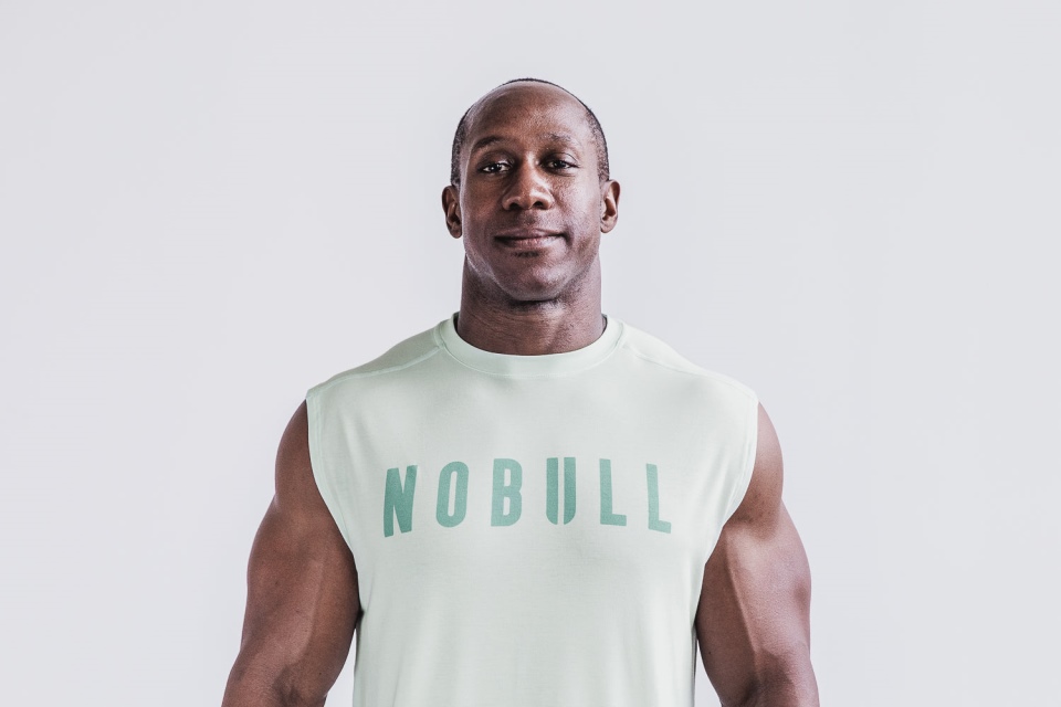 NOBULL Men's Sleeveless Tee (Seasonal Colors) Mist