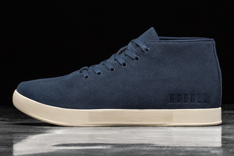 NOBULL Men's Suede Mid Trainer Navy