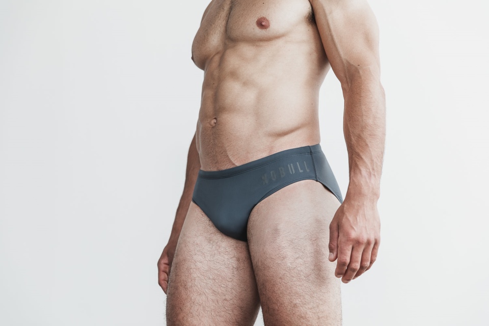 NOBULL Men's Swim Brief Dark Shadow