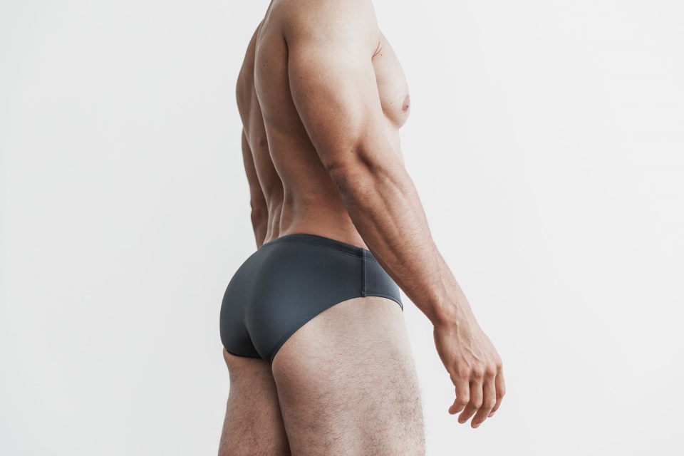 NOBULL Men's Swim Brief Dark Shadow