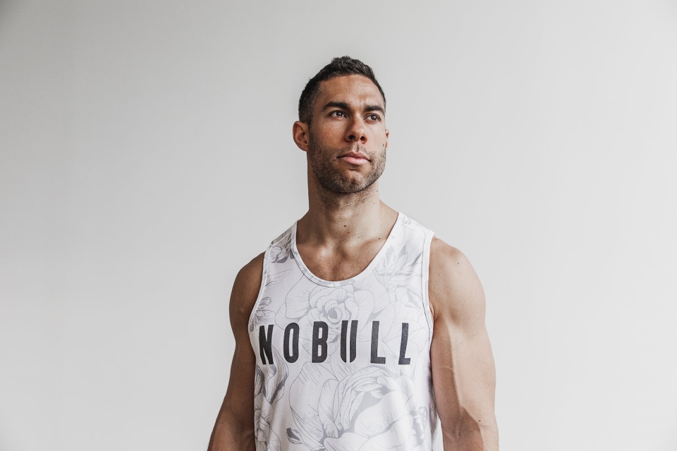 NOBULL Men's Tank (Butterfly) Grey