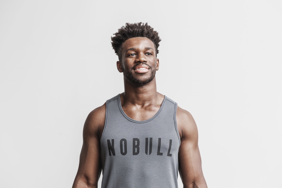 NOBULL Men's Tank (Classic Colors) Dark Grey