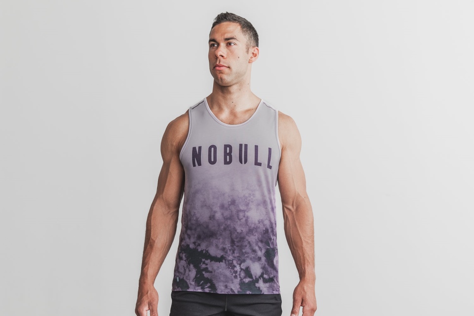 NOBULL Men's Tank (Dip-Dye) Wisteria