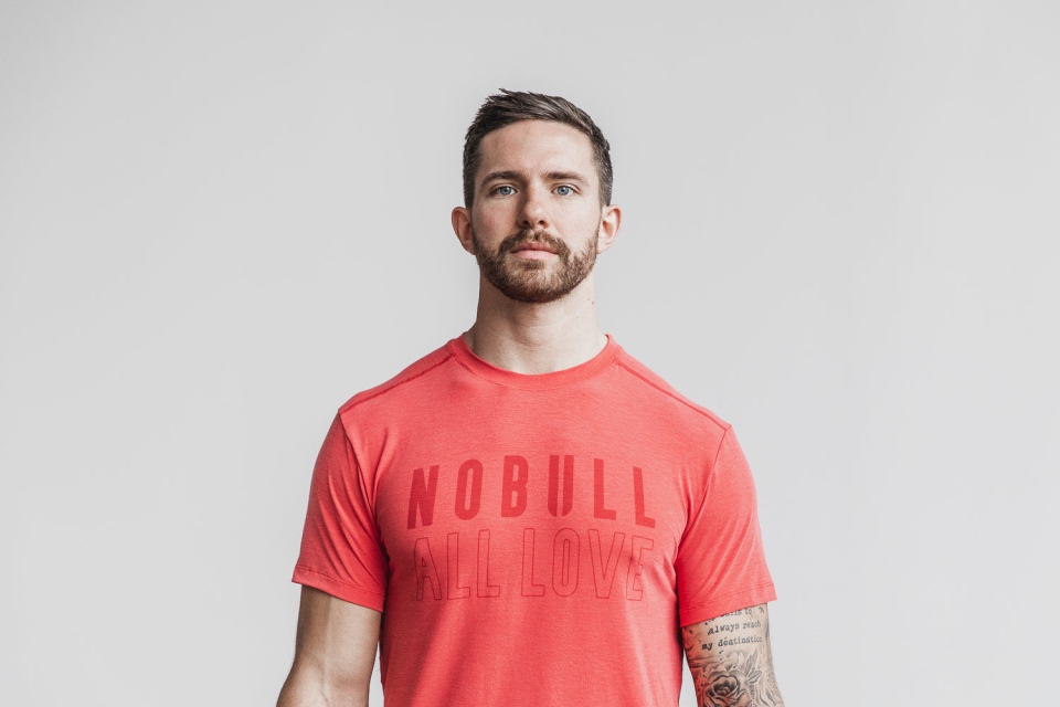 NOBULL Men's Tee (All Love) Red