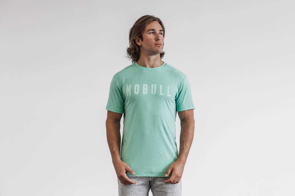 NOBULL Men's Tee (Bright Colors) Aqua