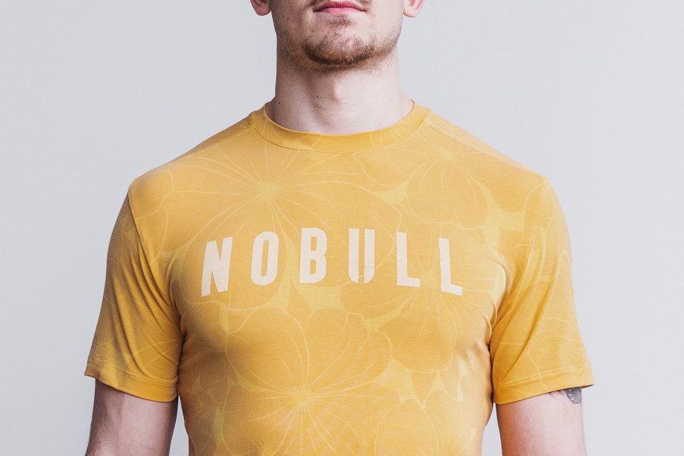 NOBULL Men's Tee (Hibiscus) Vintage