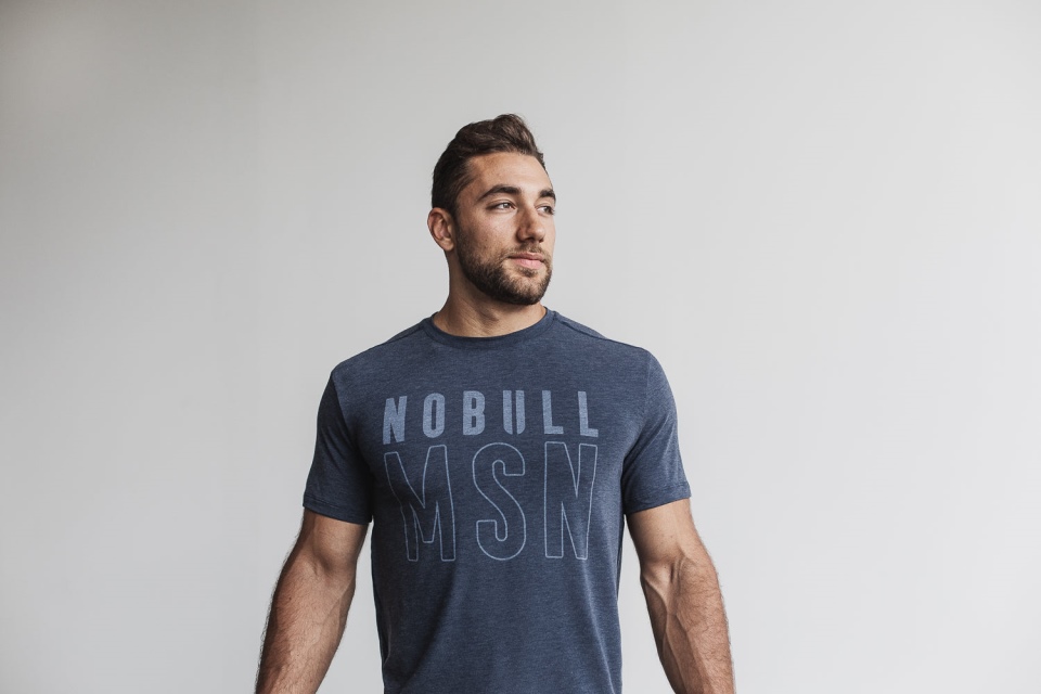 NOBULL Men's Tee (Madison) Navy