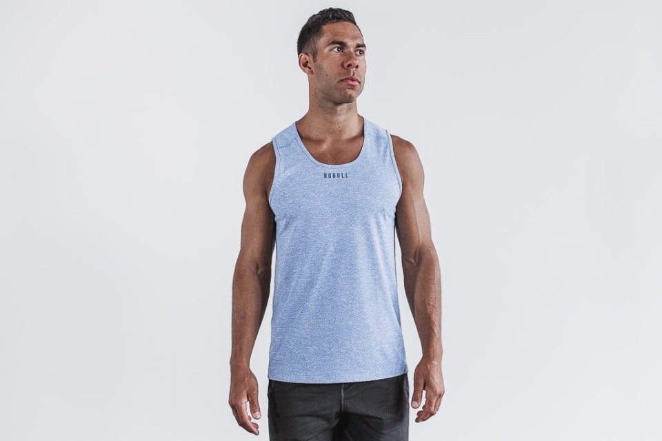 NOBULL Men's Textured Tank Light