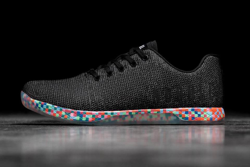 NOBULL Men's Trainer Black Heather Pixel